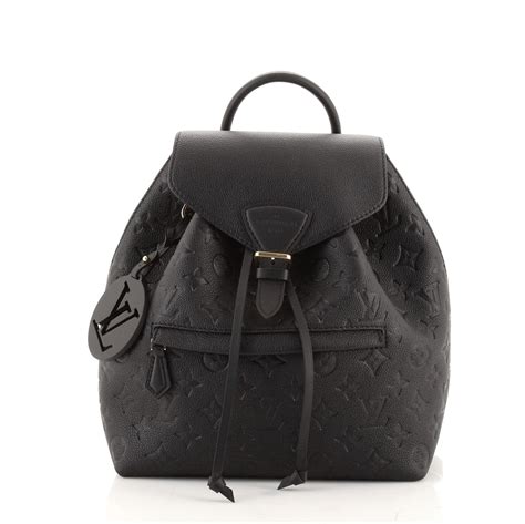 louis vuitton black monogram backpack|louis vuitton montsouris backpack black.